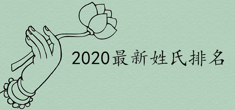 全国姓氏排名2020新版第一